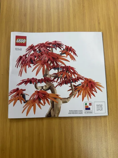 Lego 10348 Instruction Manual Only Botanical Japanese Red Maple Bonsai Tree