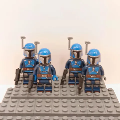 Lego Star Wars Mandalorian Warrior Minifigure sw1345 Lot Of 4 With Blasters