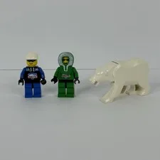 Lego Arctic Minifigure Lot Of 3 ARC004 ARC008 Polar Bear