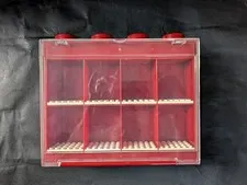 8-Minifigure Lego Display Case  Red Used LEGO Mini fig