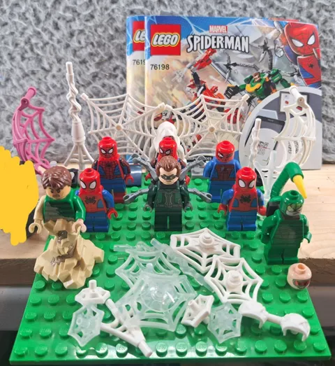 LOT OF LEGO Spider-Man Minifigures Sandman Gwen Scorpion Dr Octopus Parts Pieces