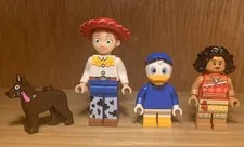 Lego Disney Pixar Minifigure Lot Jessie Toy Story Dewey Moana Dante The Dog