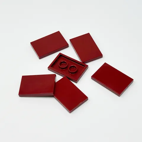 26603 LEGO Parts Tile 2x3 DARK RED (6)