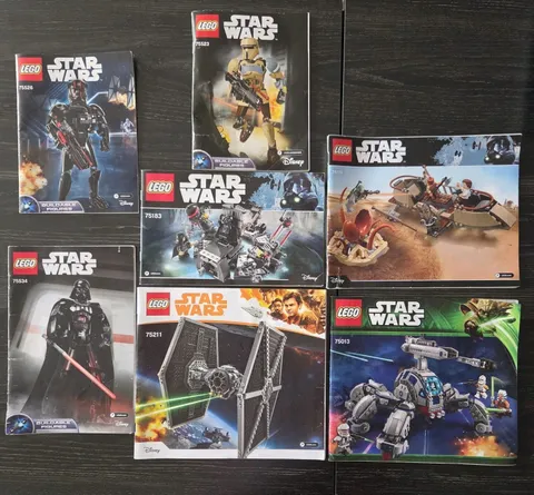 LEGO Star Wars Instruction Manual Lot 75013 75211 75174 75183 75534 75526 75523