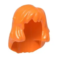 LEGO Orange Minifigure, Hair Female Mid-Length inv.628