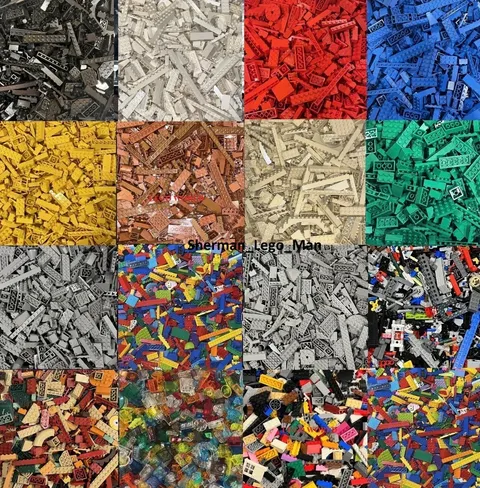 LEGO Pick Your Color Bulk Sorted Lot, Free Shipping  BUY 3 GET 1 FREE MOC