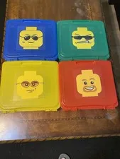 Lego Cases Project Cases Briefcase Style Lot Of 4 Lego Faces Colors 