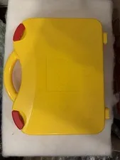 Lego Carrying Case Brief Case Storage Container Yellow With Moveable Dividers