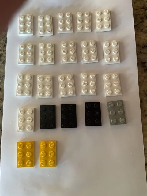 LEGO Parts 3021 (22 pcs) Plate 2x3 Choose Color