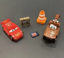 LEGO Disney Pixar Cars Lightning McQueen Mater Tow Truck Lot Sign Cone