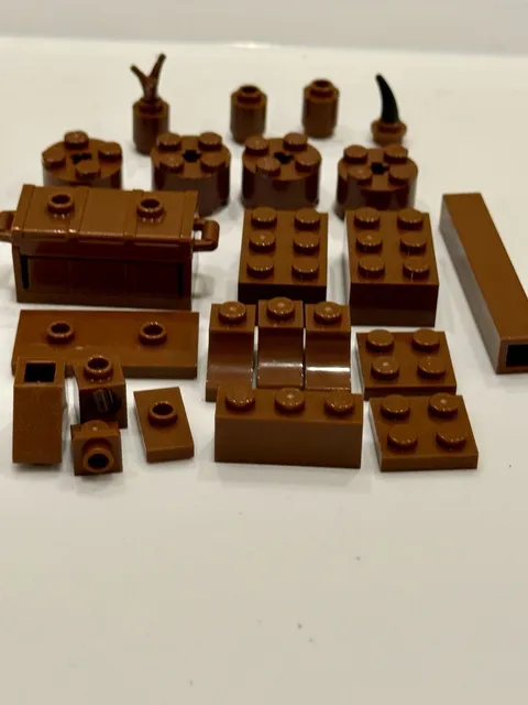 LEGO Brown Pieces Parts Elements Vehicle Lot