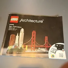 LEGO Architecture San Francisco 21043 Set w/ Instruction Manual (no box)