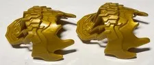 LEGO® 20475 Bionicle Shoulder Armor, Jagged Spiky Quantity Two Pearl Gold