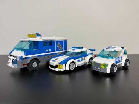 LEGO City Police Vehicle Lot 3 Cars Trucks 4205 60141 Retired Incomplete