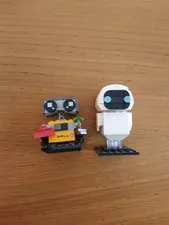 LEGO Moc Brickheadz #40619 EVE & Wall-E Disney Pixar Complete Set No Box/Instruct