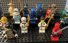 LEGO NINJAGO Warrior Minifigures Lot 14 Accessories Gold Weapons
