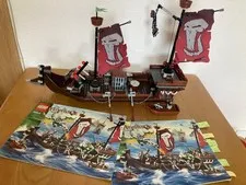 LEGO Castle Troll Warship 7048 In 2008 w/Manual Used from Japan