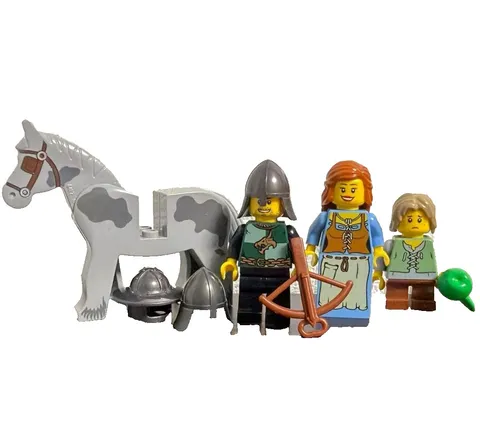 LEGO Minifigure Castle Kingdoms 7189 Mill Village Raid Lot Set Bulk Sale