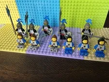 Lego Castle Black Knights Vs Peasants Battle Pack 10 Minifigures Rare See Notes