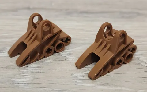 Lego 41668 Light Brown Bionicle Foot With Ball Joint Socket 2 x 3 x 5 Lot Of 2