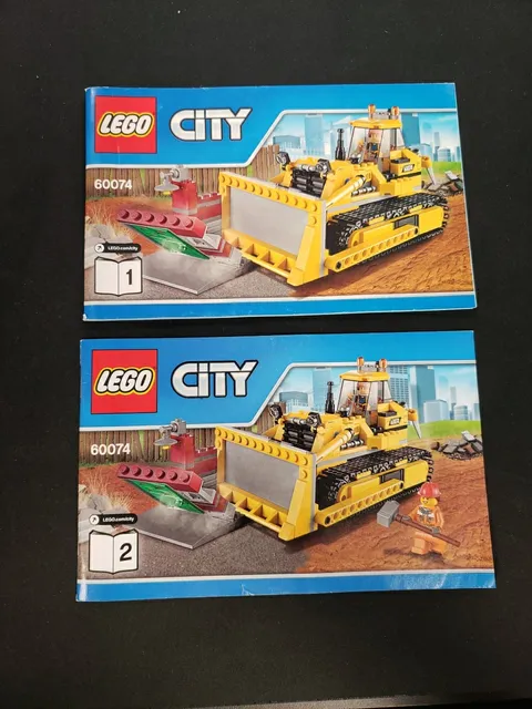 LEGO City Bulldozer 60074 - Instruction Booklets 1 And 2