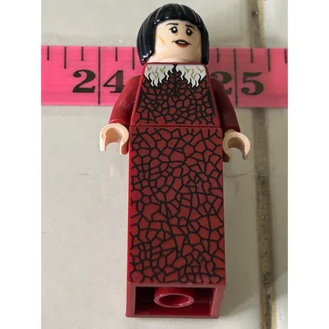 LEGO Minifigure Custom Red Mosaic Dress Woman Figure Collectible Toy
