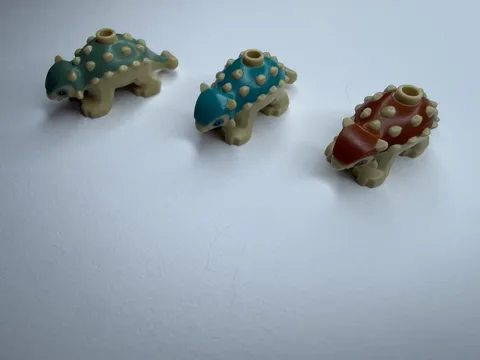 LEGO Jurassic World Ankylosaurus Baby Lot Of 3 All Colors