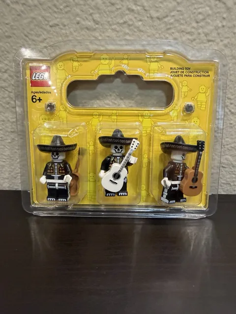 LEGO 2022 BAM  Mariachi Skeleton  Build-A-Minifigure Lot Of 3 New!!