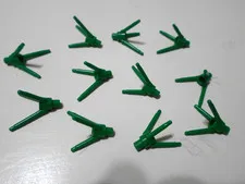 LEGO 11 Flower Stems Green with Bar Holder Bar and 3 Stems Part 24855