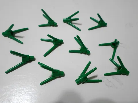 LEGO 11 Flower Stems Green with Bar Holder Bar and 3 Stems Part 24855