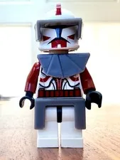 LEGO Star Wars Clone Trooper Commander Fox Misprint sw0202b with White Boba Fett