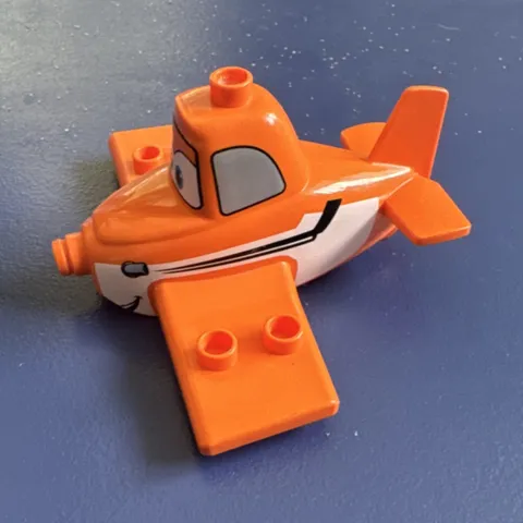 LEGO Duplo Dusty Disney Pixar Plane Orange White Airplane Aircraft Part 