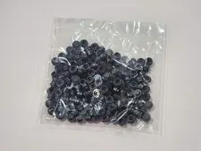 Lego Qty 155 - Pearl Dark Gray - 4073 Plate, Round 1 x 1 - NEW