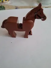 No 482 1 Lego Horse Reddish Brown Bridle Black