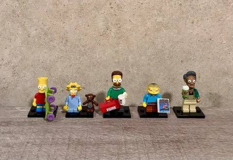 Brand New Lego Minifigures The Simpsons Series 1 Lot Of 5