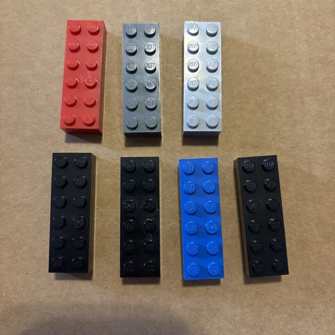 Lot Of 7 Lego 2456 2x6 Bricks