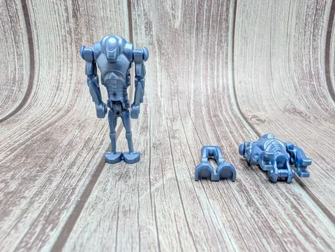 LEGO Star Wars: Pearl Sand Blue Super Battle Droid Mininfigure Lot sw0056 7163