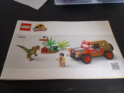 LEGO Jurassic Park 76958 Dilophosaurus Ambush - Manual ONLY