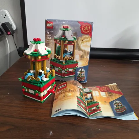 Lego 40293 Limited Edition Christmas Carousel Used With Box &  instructions