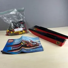 LEGO City 7244 Ocean Speedboat Octan Racing Catamaran with Minifigs & Manual