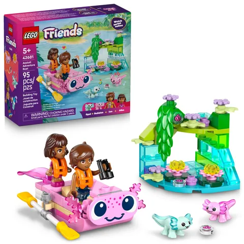 LEGO Friends Axolotl Adventure Boat Building Toy for Girls & Boys Multicolor