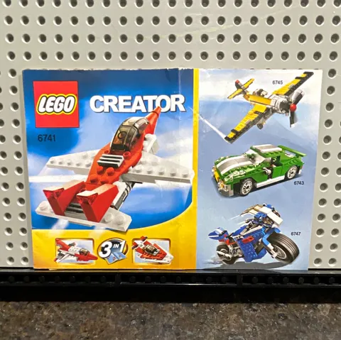 LEGO Creator Mini Jet 6741 (2009) Instruction Manual Booklet ONLY