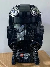 LEGO Star Wars TIE Fighter Pilot Helmet 75274 No Box, NOT Complete 94% READ