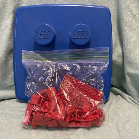 LEGO Bulk Lot 100 Pieces Red Assorted Bricks & Blocks