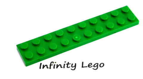 12 LEGO Green Plate 2 x 10 (3832) - (12 Pieces)