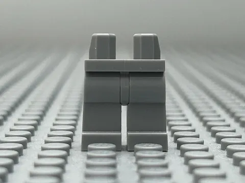 NEW Lego Minifig Plain Light Bluish GRAY LEGS - Minifigure Blank Body Lower