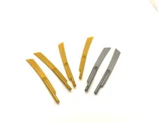 LEGO Parts Propeller  (Sword Blade) FLAT Silver  (2) Gold (4) Lot of 6
