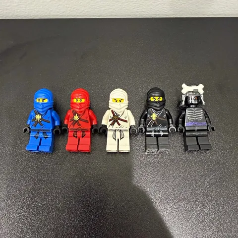 LEGO NINJAGO Ninja Minifigures Lot of 5 - Kai Cole Zane Jay Garmadon