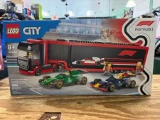 LEGO CITY F1 Truck with RB20 & AMR24 F1 Cars 60445 (HPB030387)