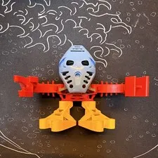 LEGO BIONICLE Matoran Jala, Takua, Matoro with disks. 
